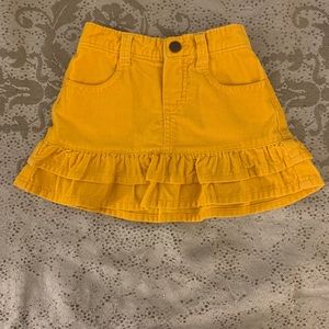 🟡 OshKosh Gold Corduroy Tiered Skirt 🟡